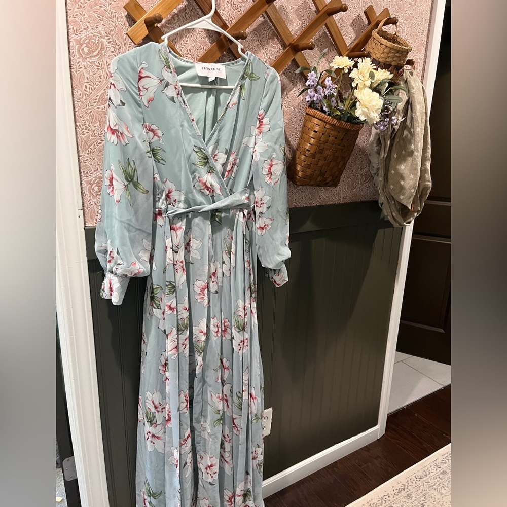 Jessa kae floral maxi dress